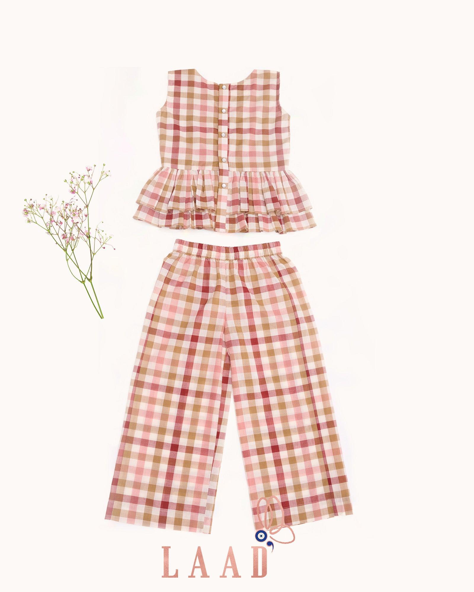 Bambi Deer Hand-Embroidered Peplum Co-ord Set - Totdot