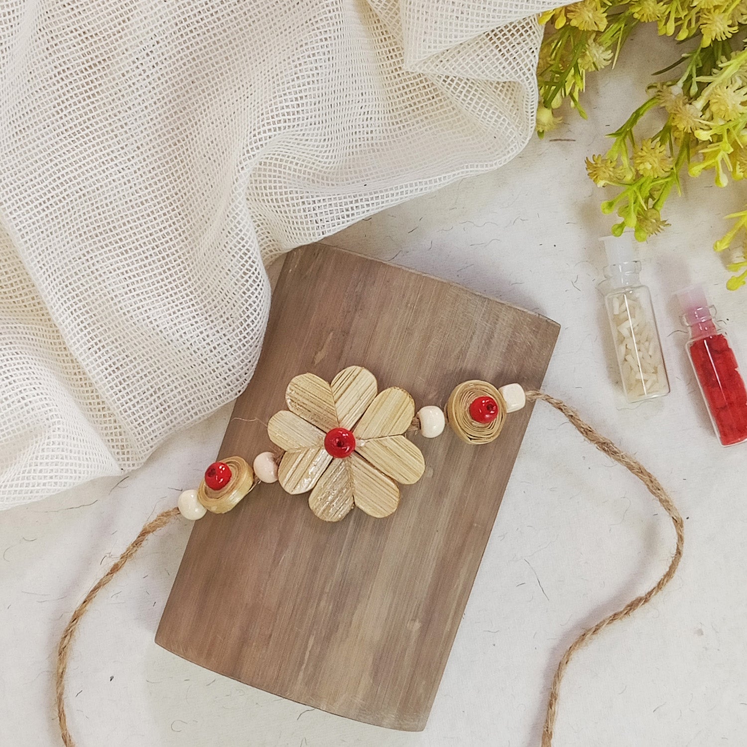 Floral Bamboo Rakhi