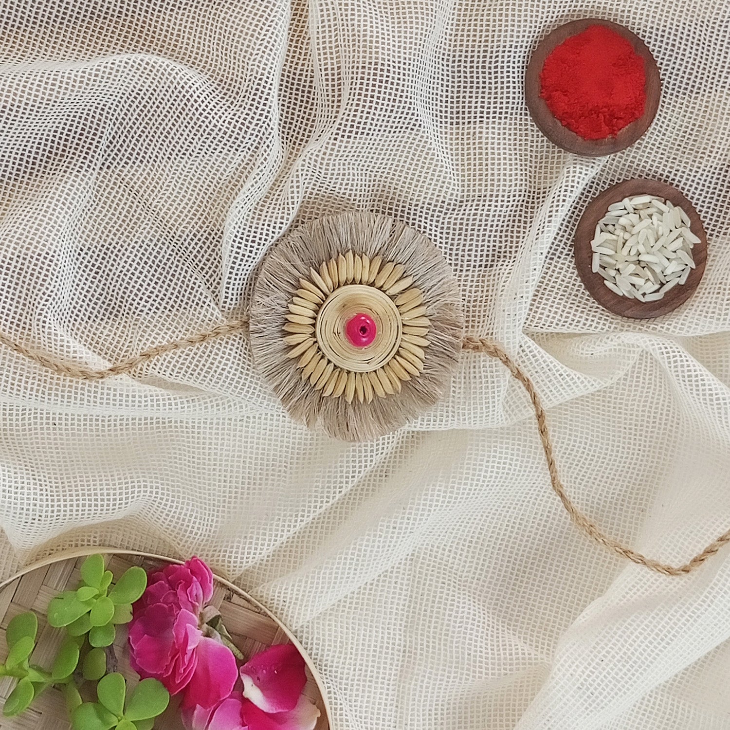 Paddy Seed Bamboo Rakhi