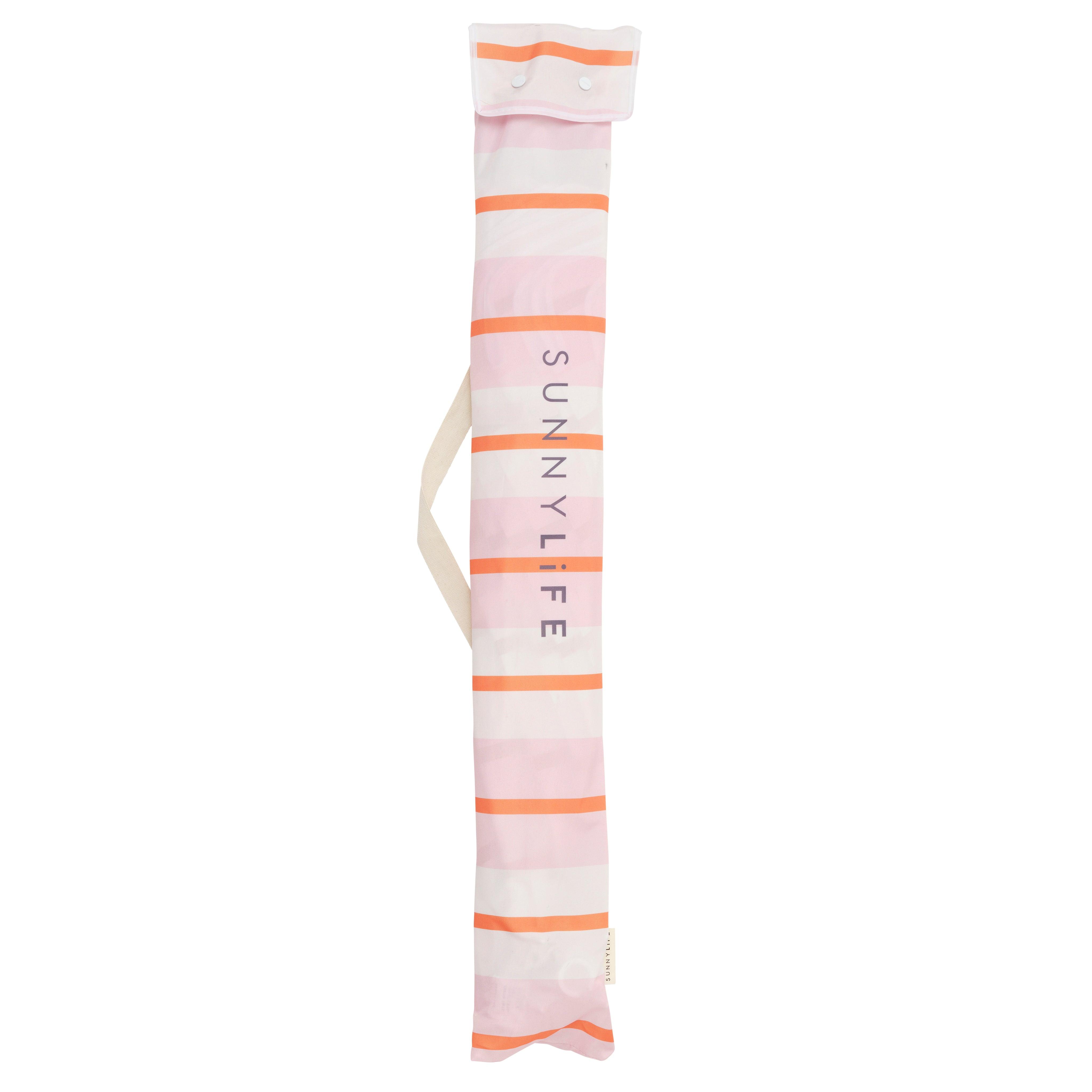 Beach Umbrella Summer Stripe Strawberry Sorbet - Totdot