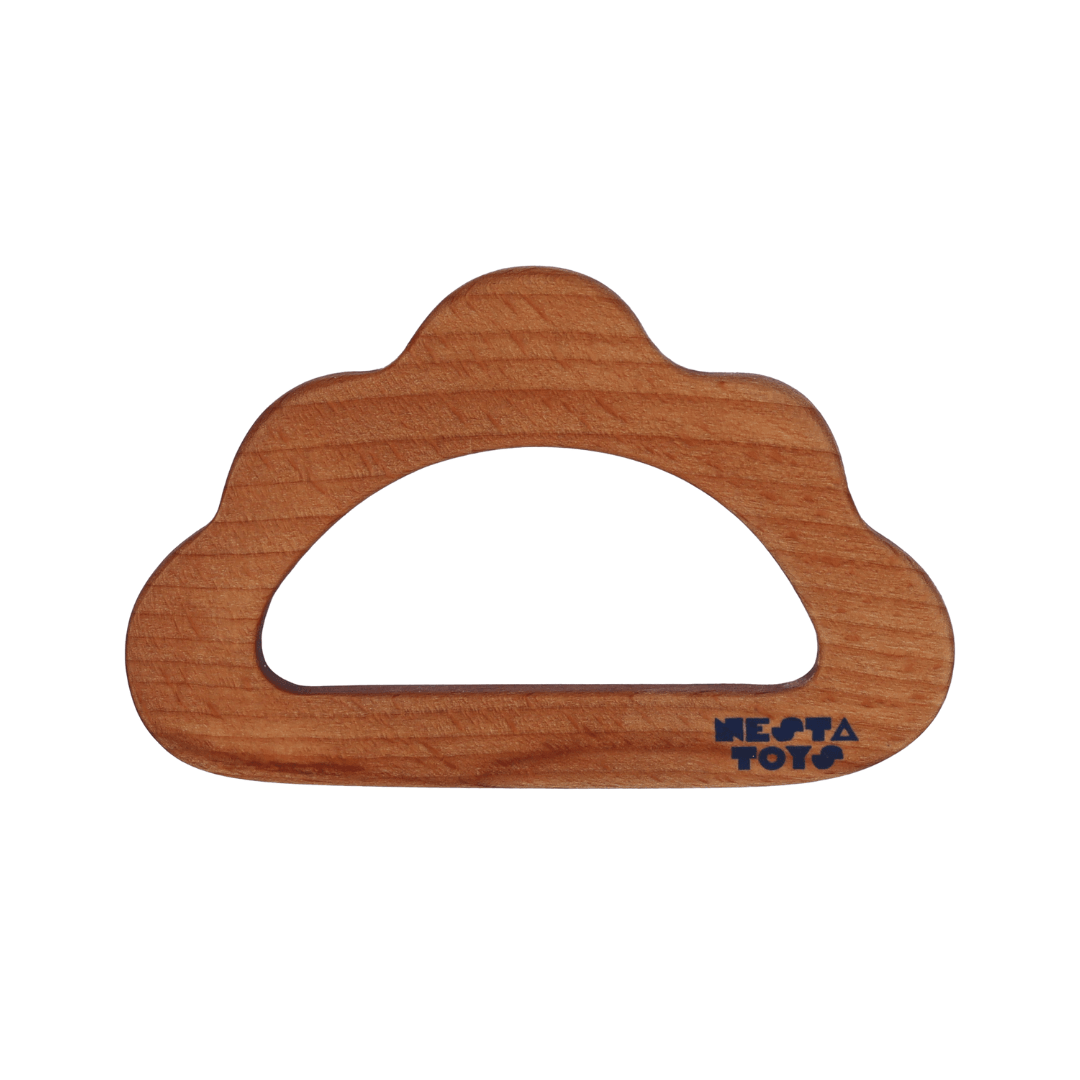 Beech Wooden Cloud Teether (0-1.5 years) - Totdot