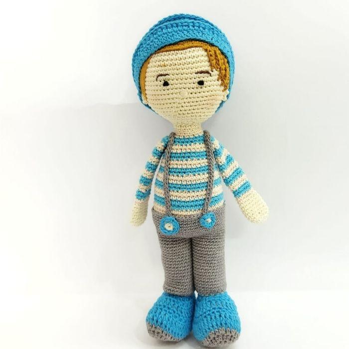 Blake Boy Doll - Handcrafted Amigurumi