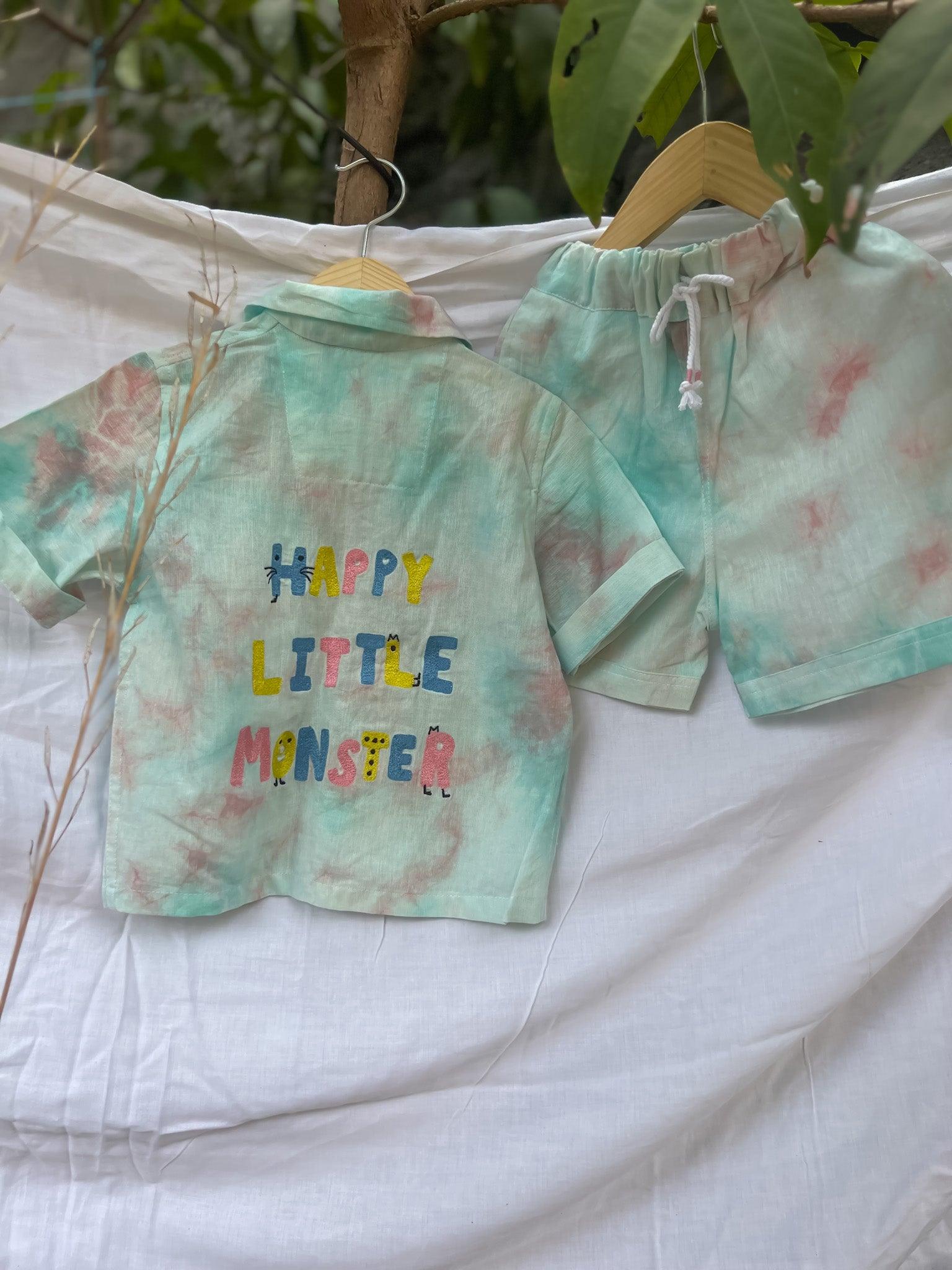 BLUE PINK TIE DYE CO-ORD SET - SET OF 2 - Totdot