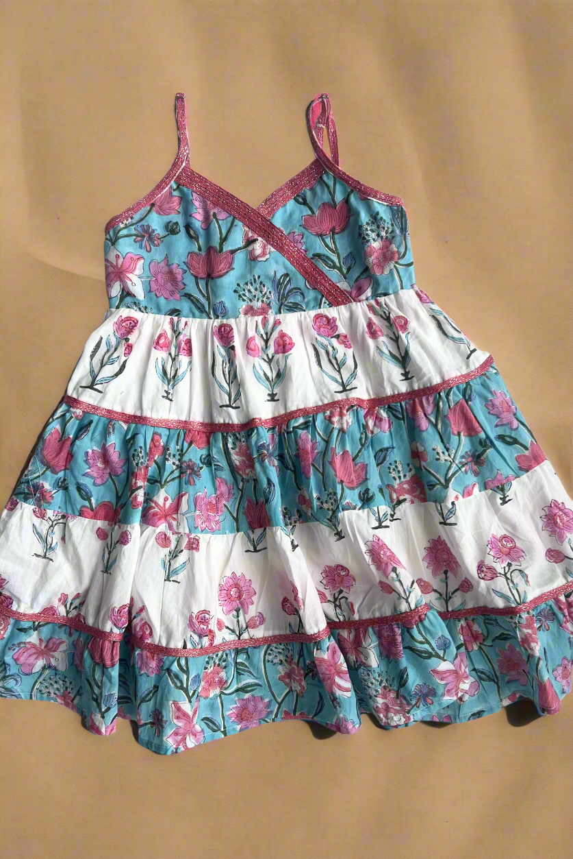 Firozi Tier Dress