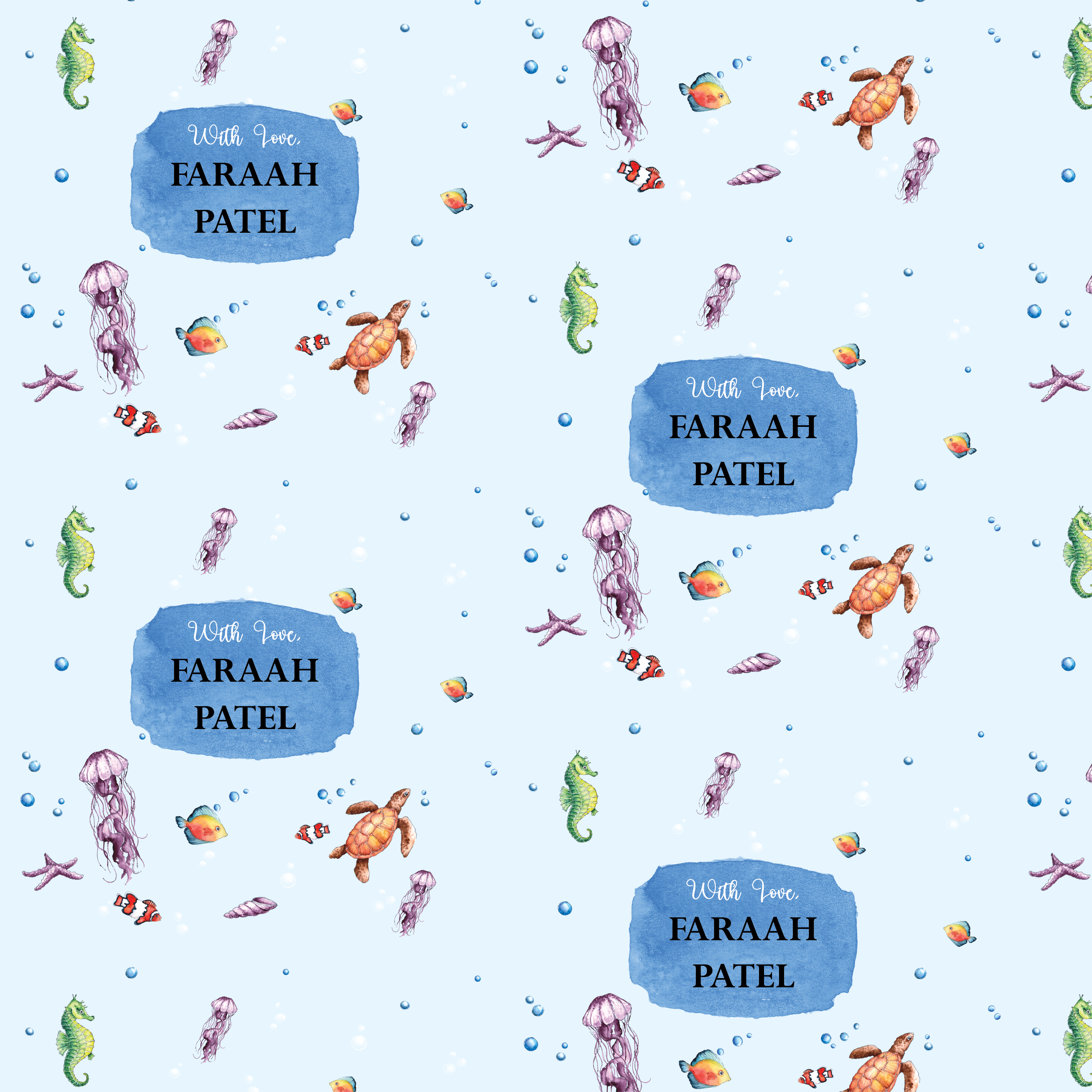 Gift Wrapping Paper  - Under the Sea