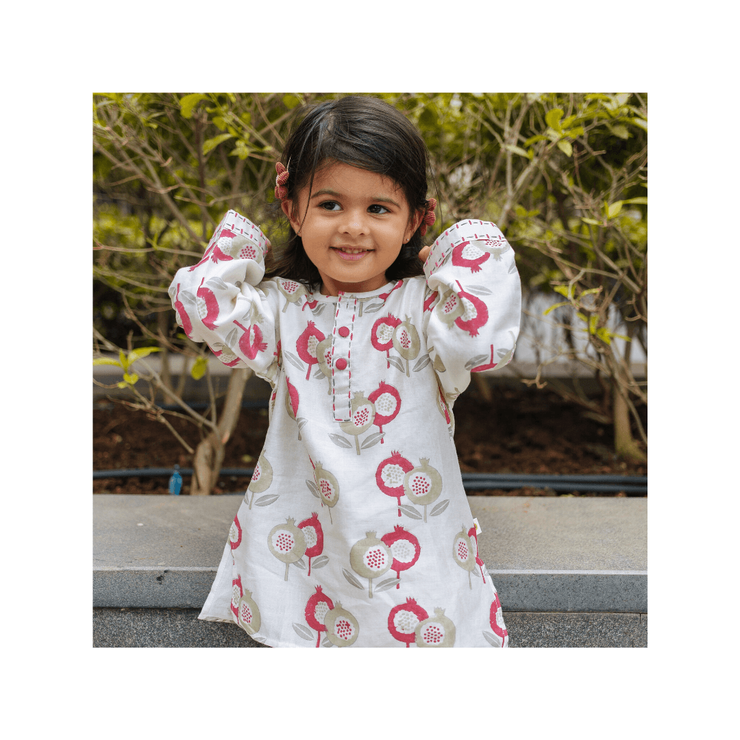 Chanderi Loungewear Set - Cheerful Cheetahs - Totdot