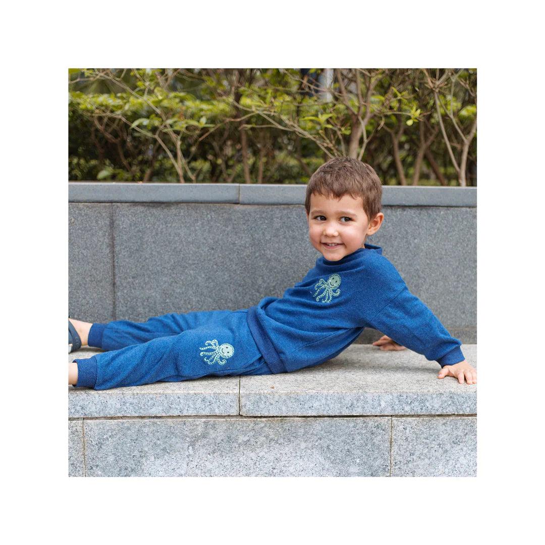 Charlie The Cheetah | Organic Melange Tracksuit Set - Totdot