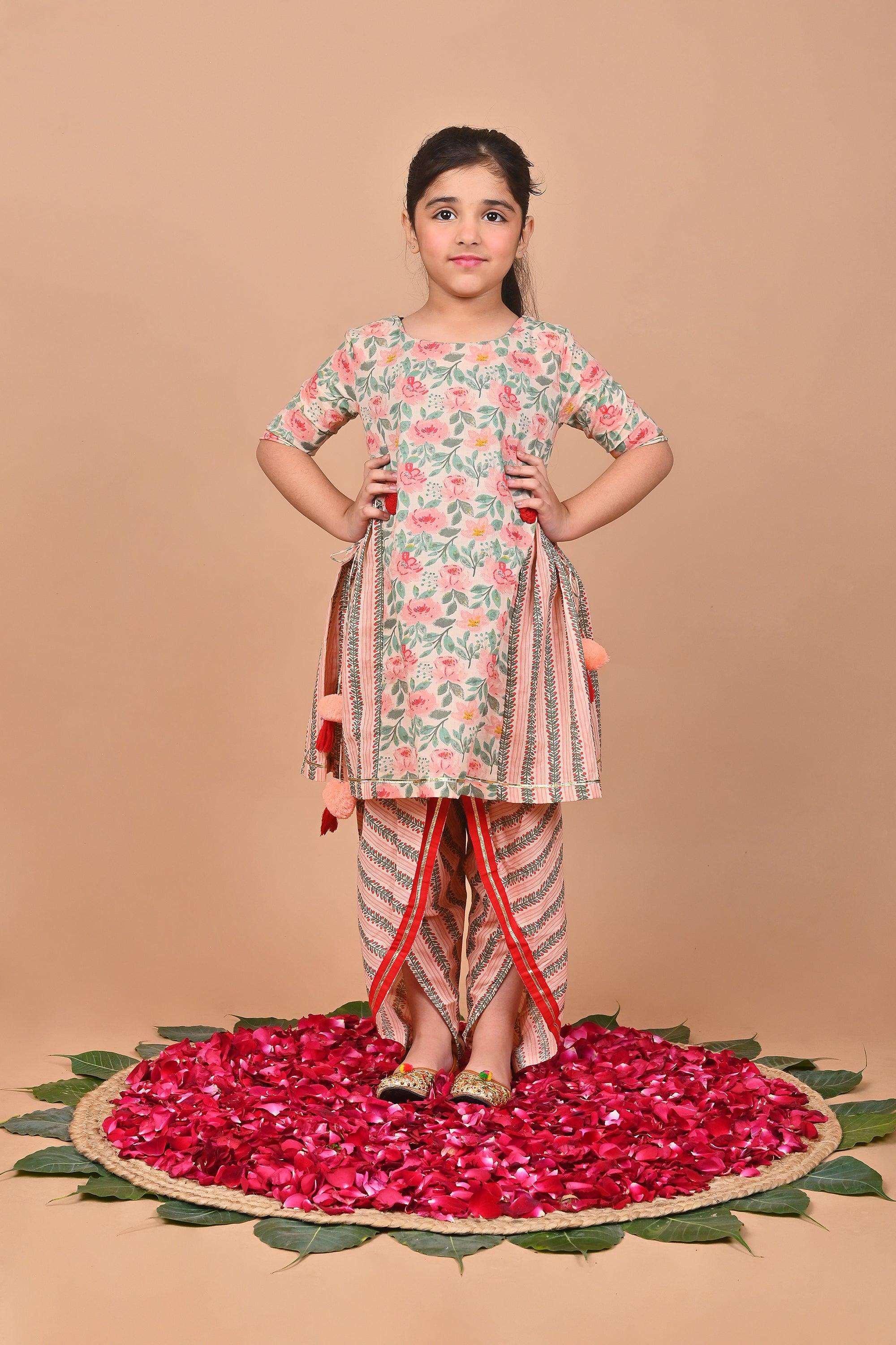 Chia Girls Dhoti Set - Totdot