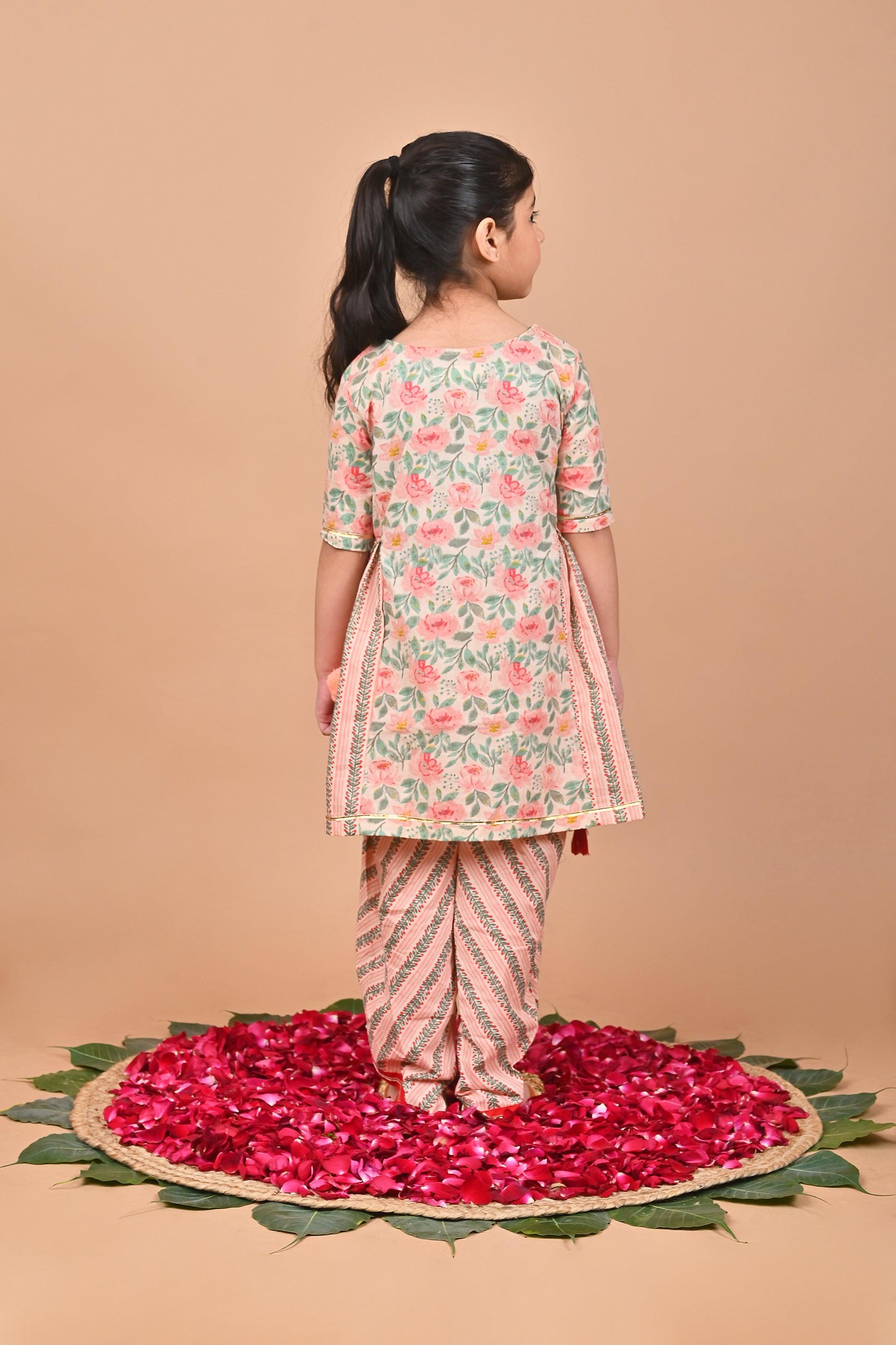 Chia Girls Dhoti Set - Totdot