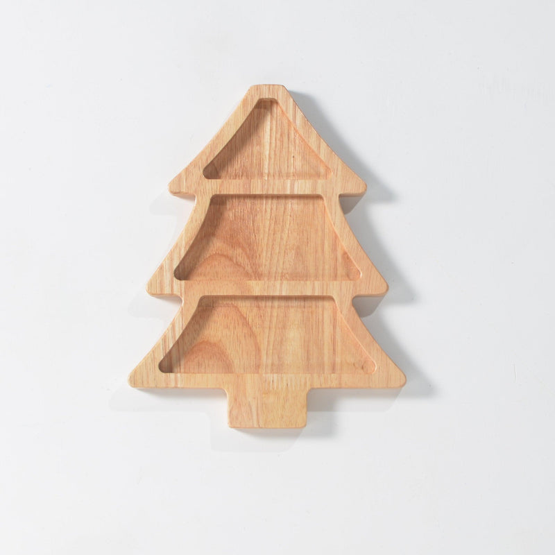 Christmas Tree Wood Sensory Tray - Totdot