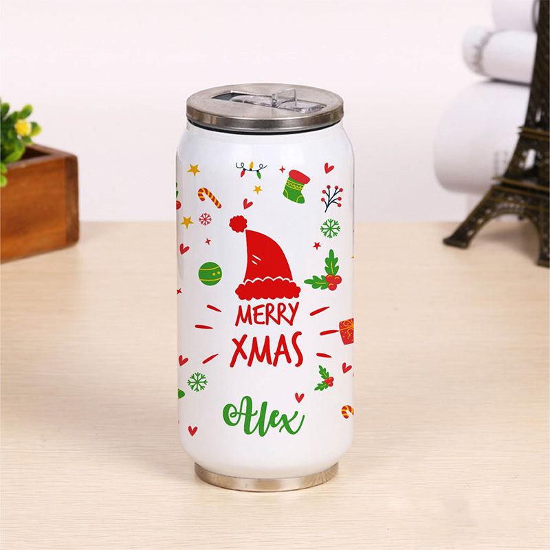 Christmas Can Sipper Bottle