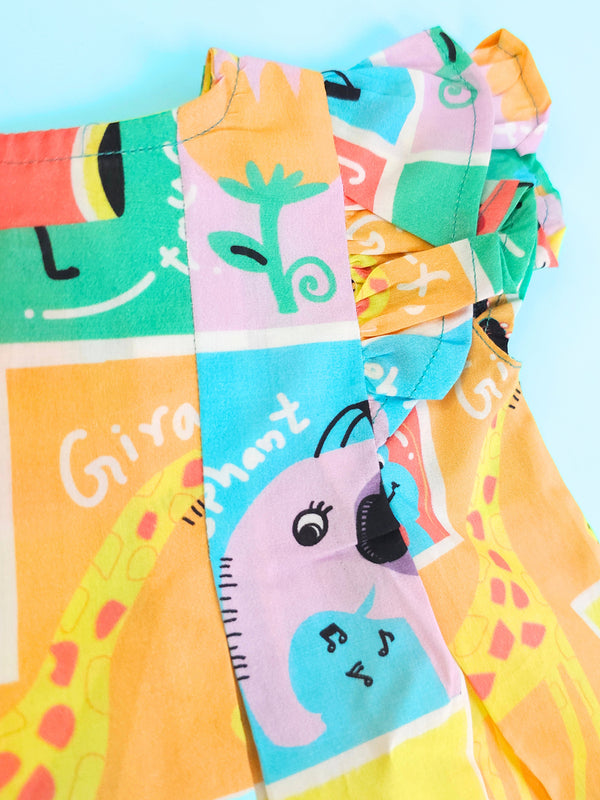 Zoo Crew - Organic Cotton Printed Baby Girl Iris Dress - Totdot