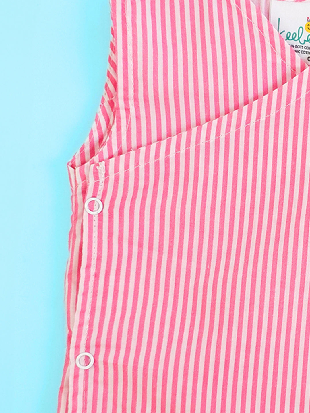 Pink - Organic Cotton Striped Baby Jabla - Totdot