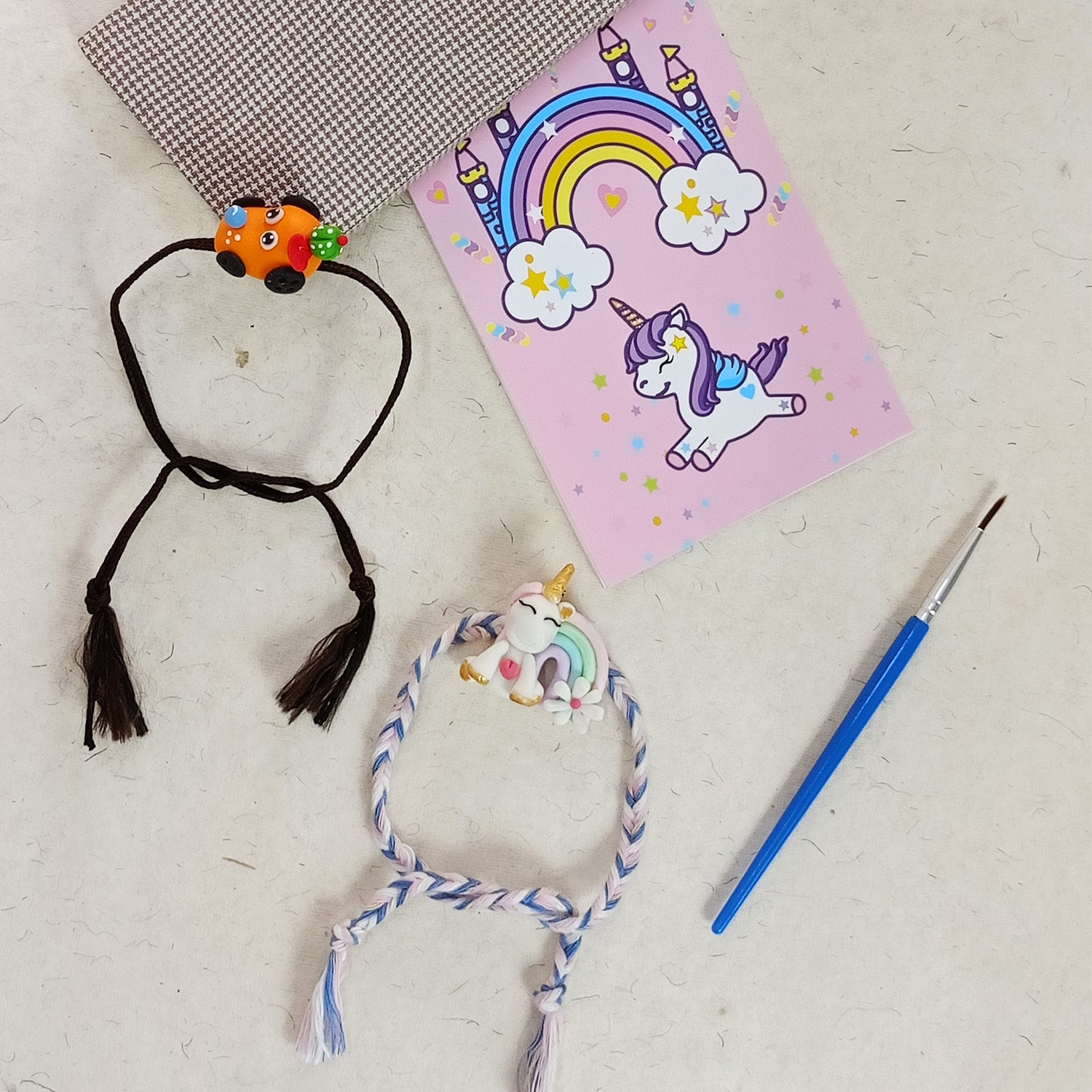 Unicorn &  Cool Car Rakhi  Combo
