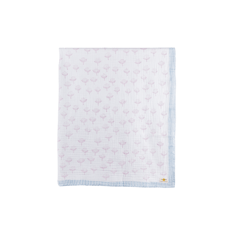 Cotton Cheer Gery Organic Muslin Swaddle (Hand-Block Printed) - Totdot