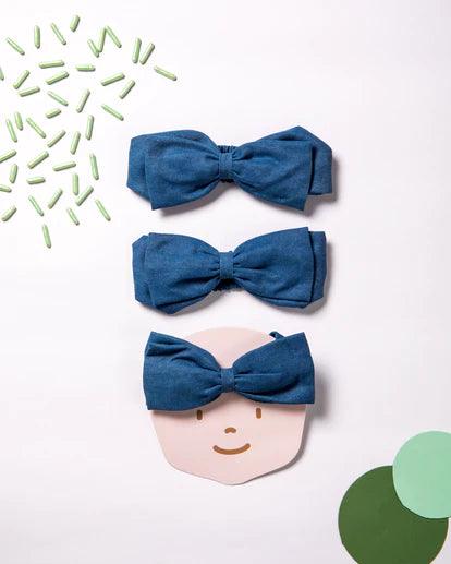 Cotton Denim Headwrap for Babies - Totdot