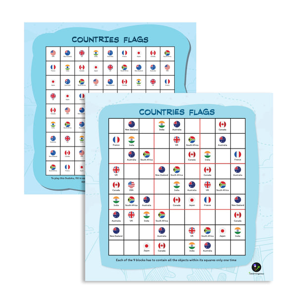 Countries Flag Sudoku - Totdot