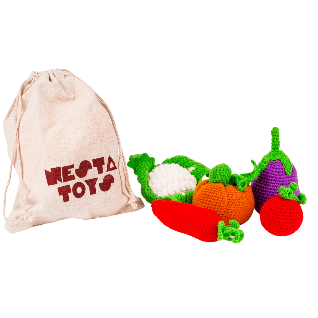 Crochet Vegetable Toys | Play Food for Kids (5 Pcs) - Totdot