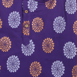 Dazzling Flower Boys Ethnic Wear- Purple - Totdot