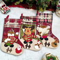 Classic Plaid Holiday Stockings - Set of 3