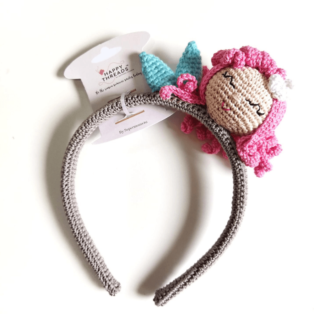 Doll Hair Band, Clip and Hair Tie set - Totdot