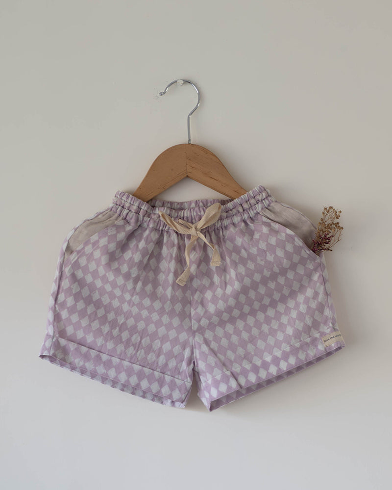 Shared Secrets co-ord in lilac rhombus - Totdot