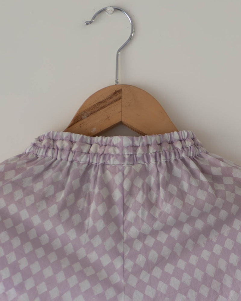 Shared Secrets co-ord in lilac rhombus - Totdot