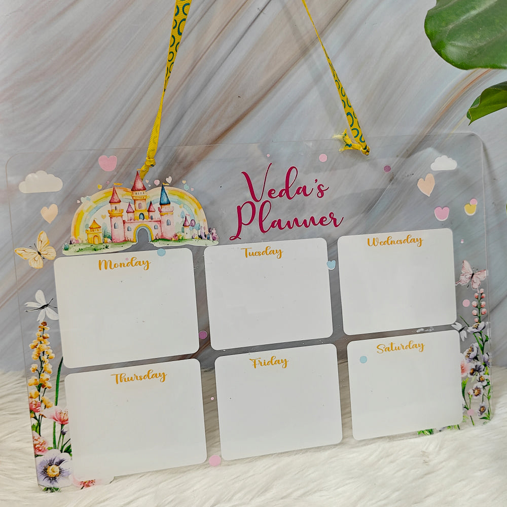 Acrylic planner - Majestic Castle