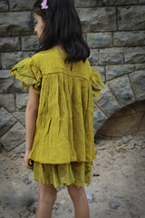 Flutter Dress | Yellow