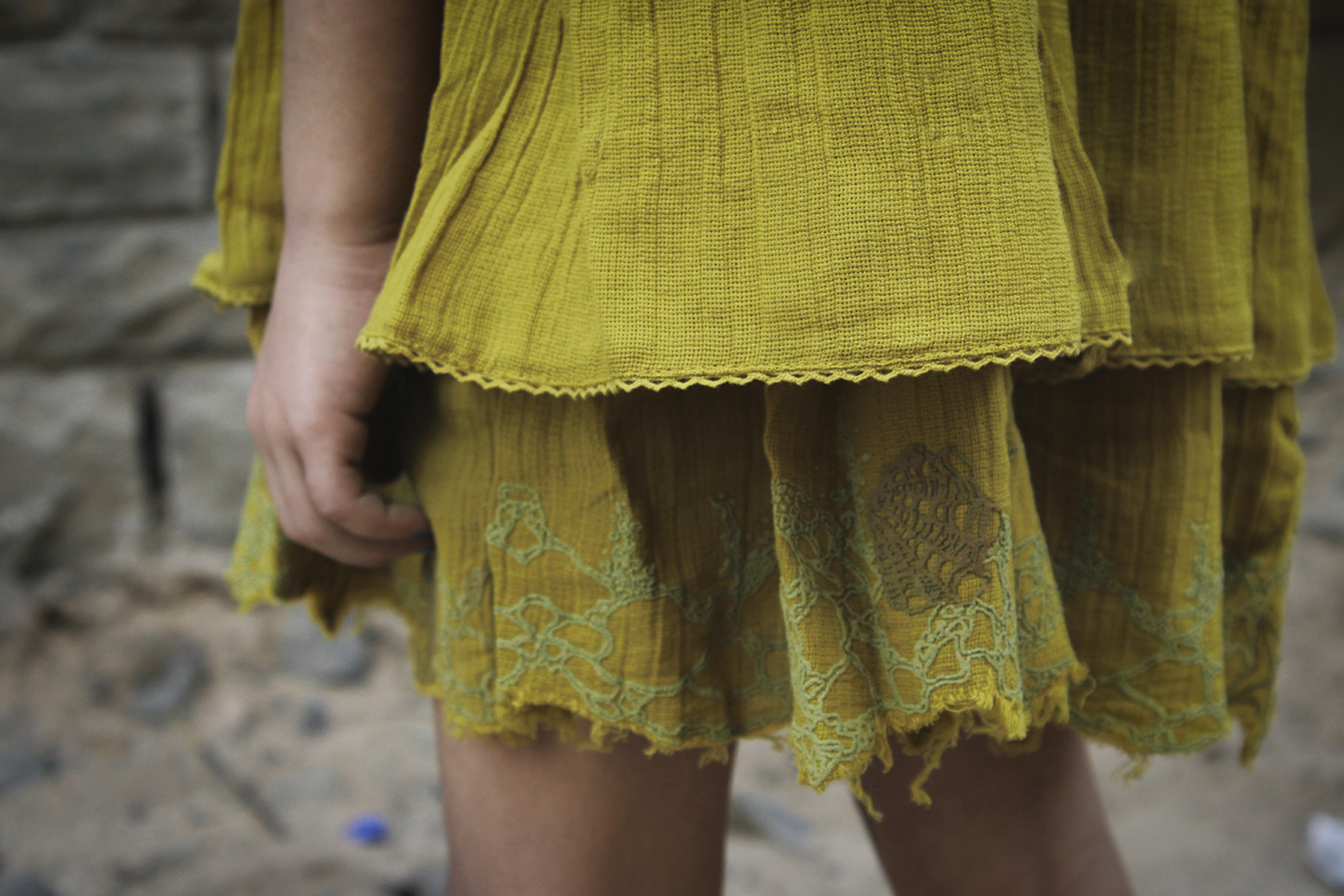 Flutter Dress | Yellow - Totdot