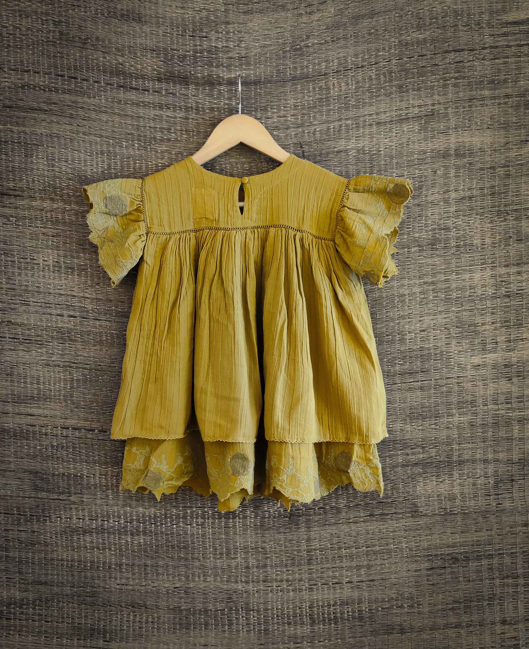 Flutter Dress | Yellow - Totdot