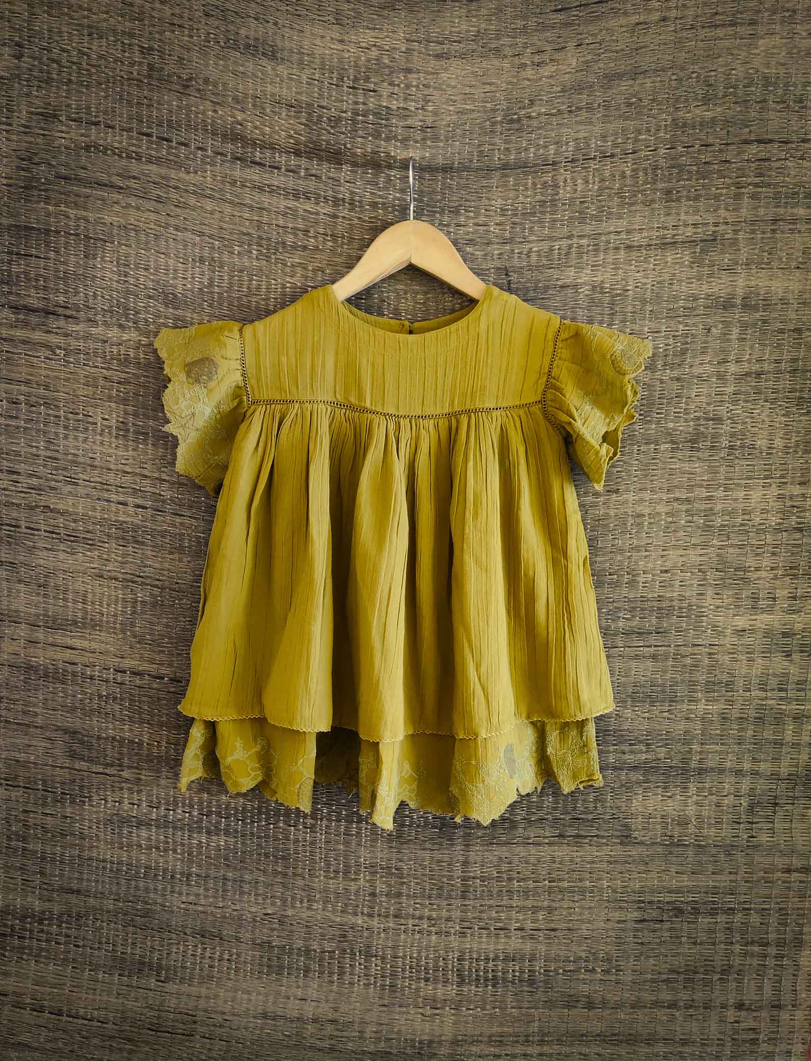 Flutter Dress | Yellow - Totdot