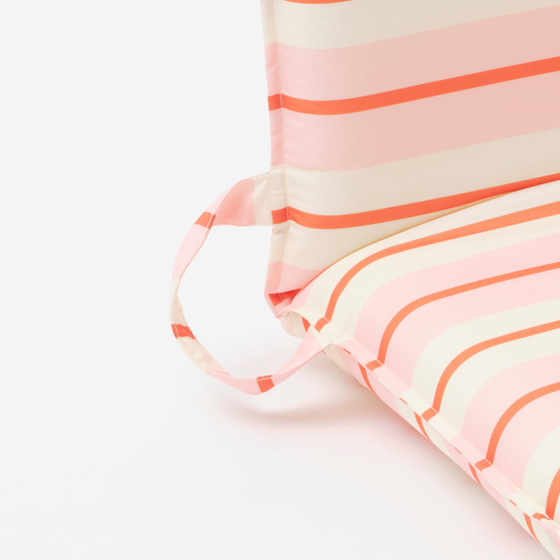 Folding Seat Summer Stripe Strawberry Sorbet - Totdot