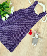Grey Frill Shirt & Purple Dress (Set of 2) - Totdot