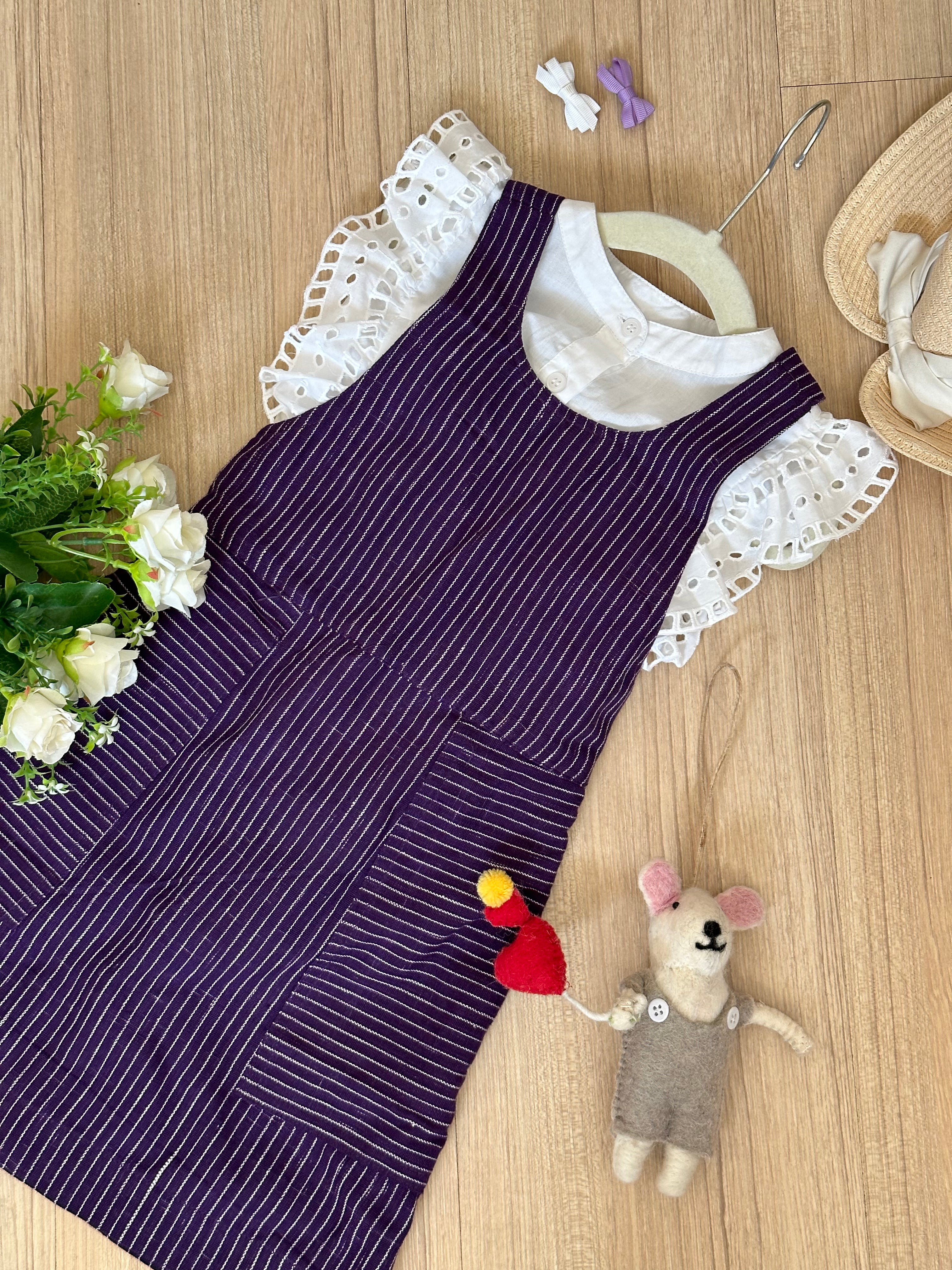 Hakoba Top & Purple Dress (Set of 2) - Totdot