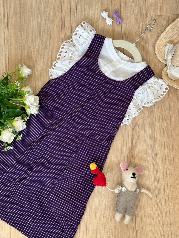 Hakoba Top & Purple Dress (Set of 2) - Totdot