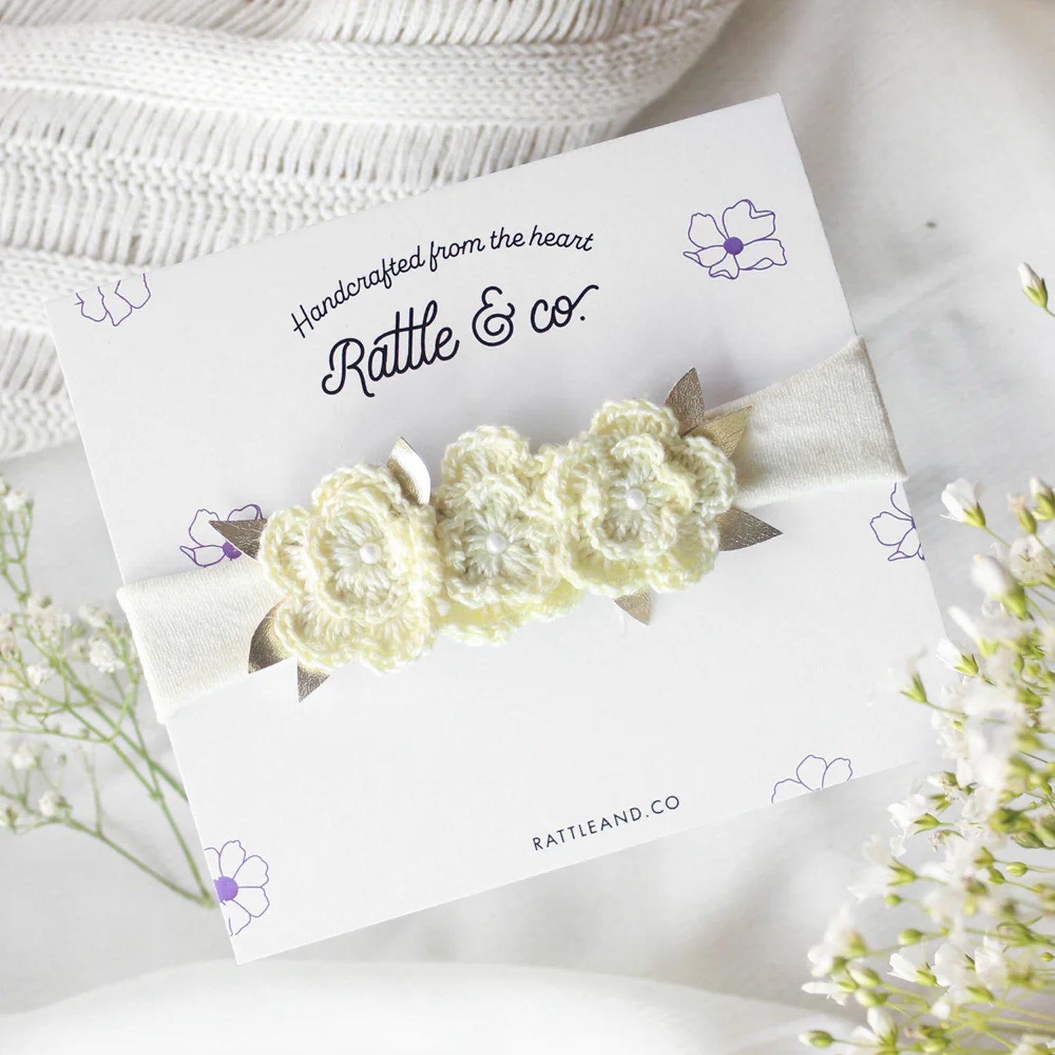 Ivory - Flower Headbands