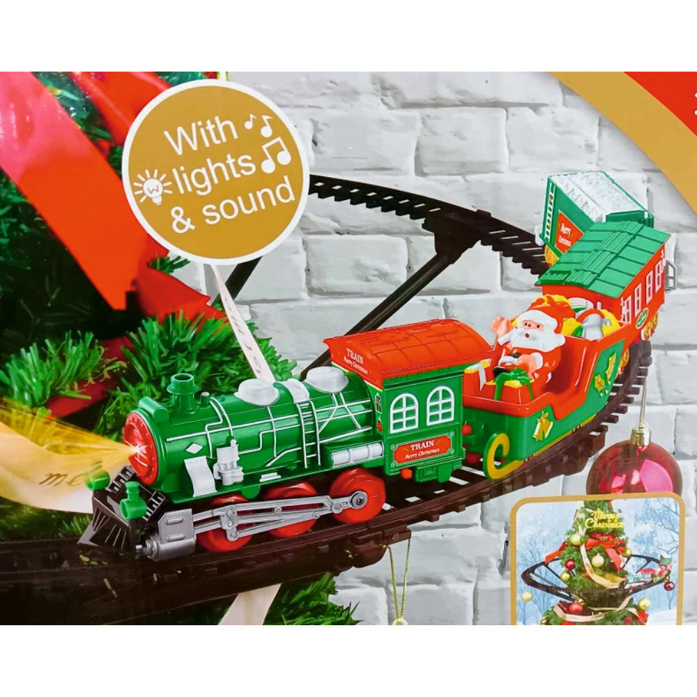 Santa’s Sound & Light train around the tree