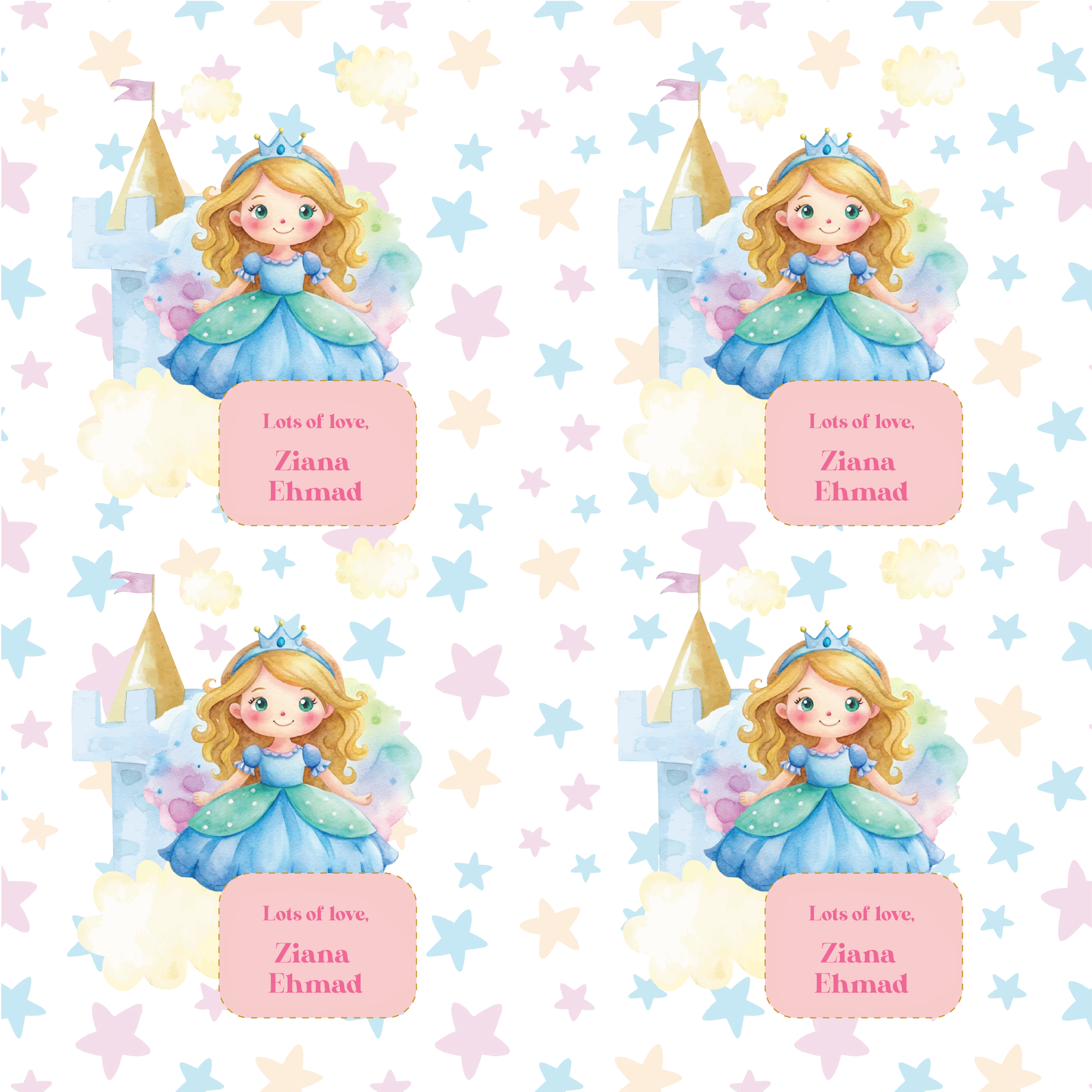 Gift Wrapping Paper -  Sweet Princess