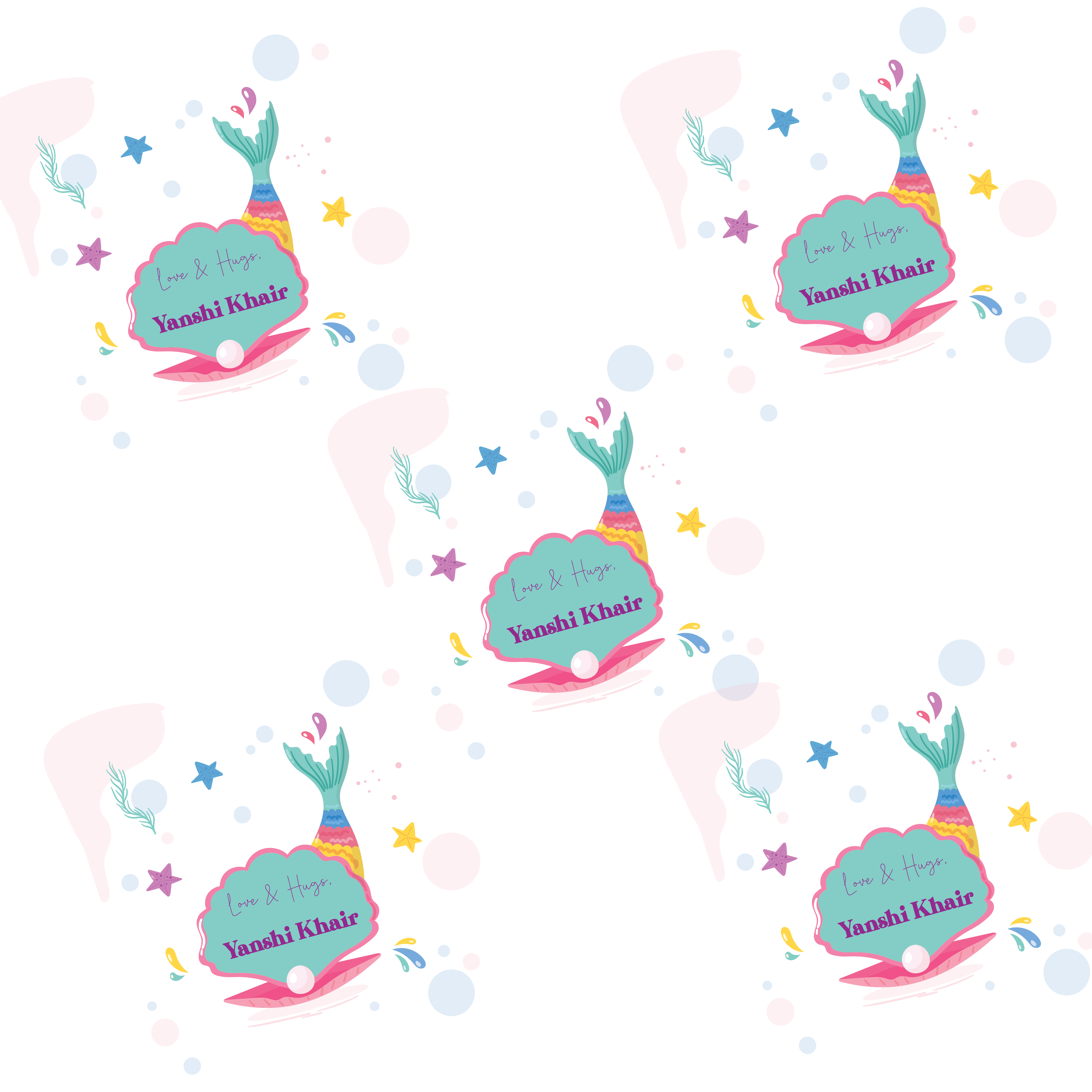 Gift Wrapping Paper  - Seashell Surprises