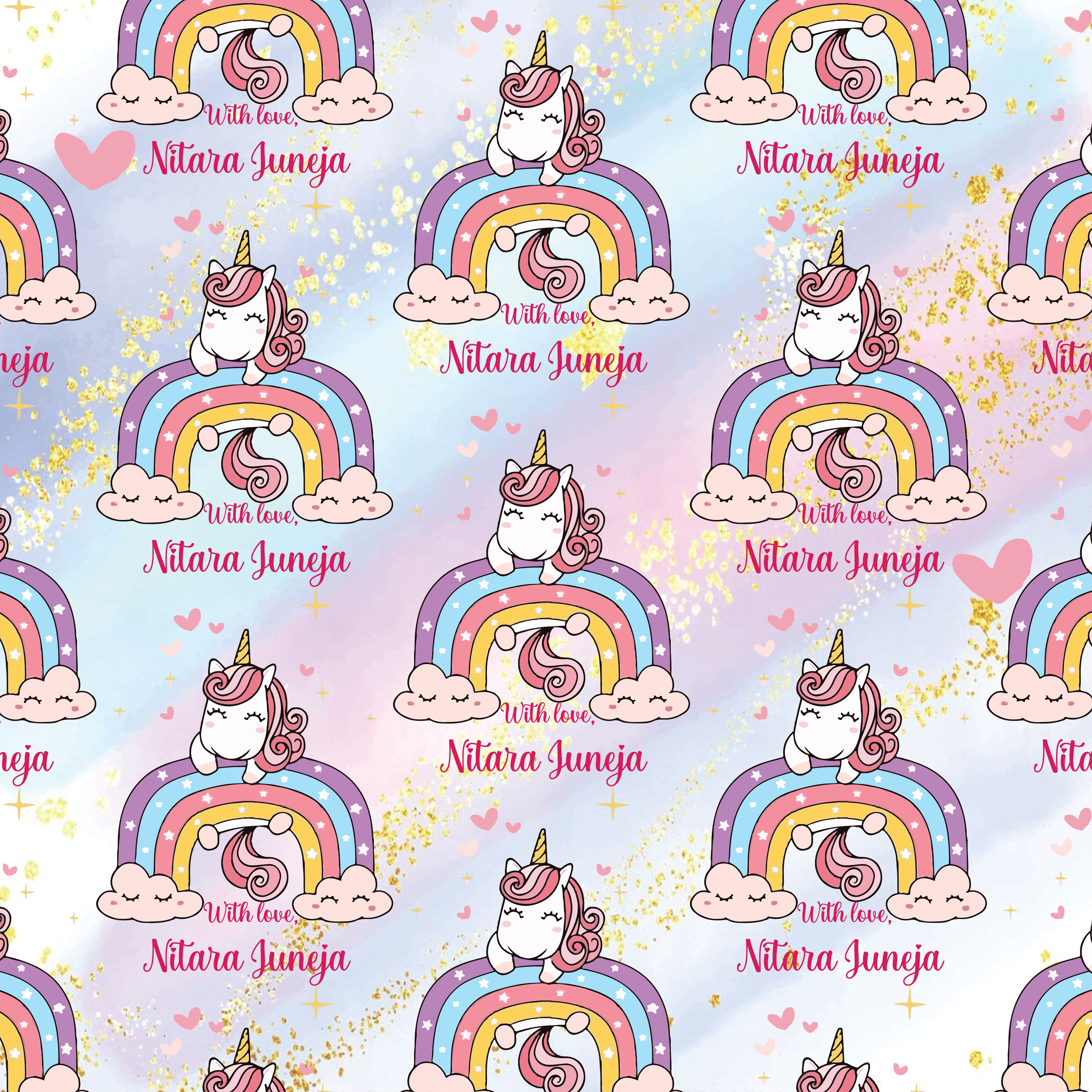Gift Wrapping Paper -Sparkling Unicorn