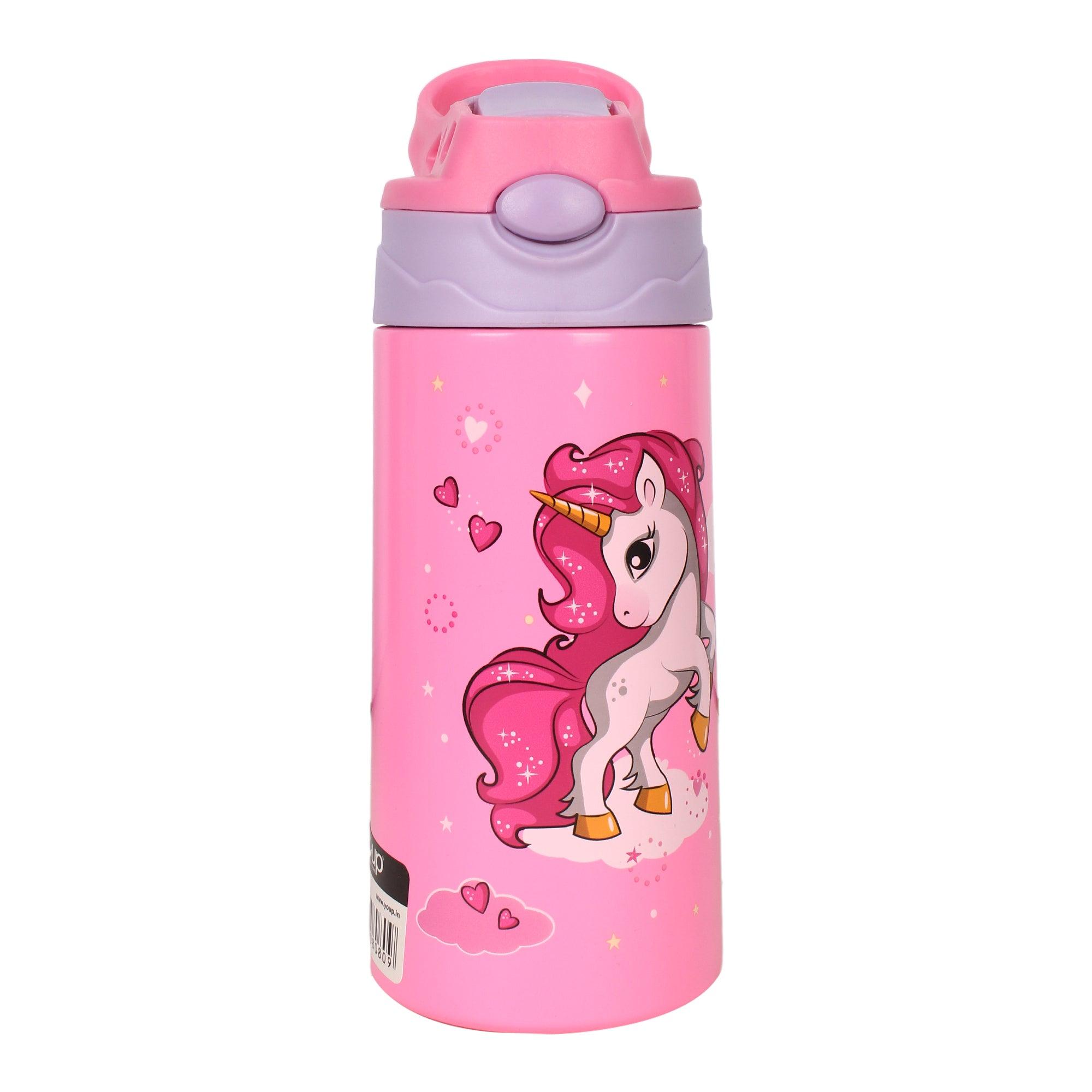 Insulated Dinasour theme kids anti-dust sipper bottle TINKLER - 400 ml Stainless steel - Totdot