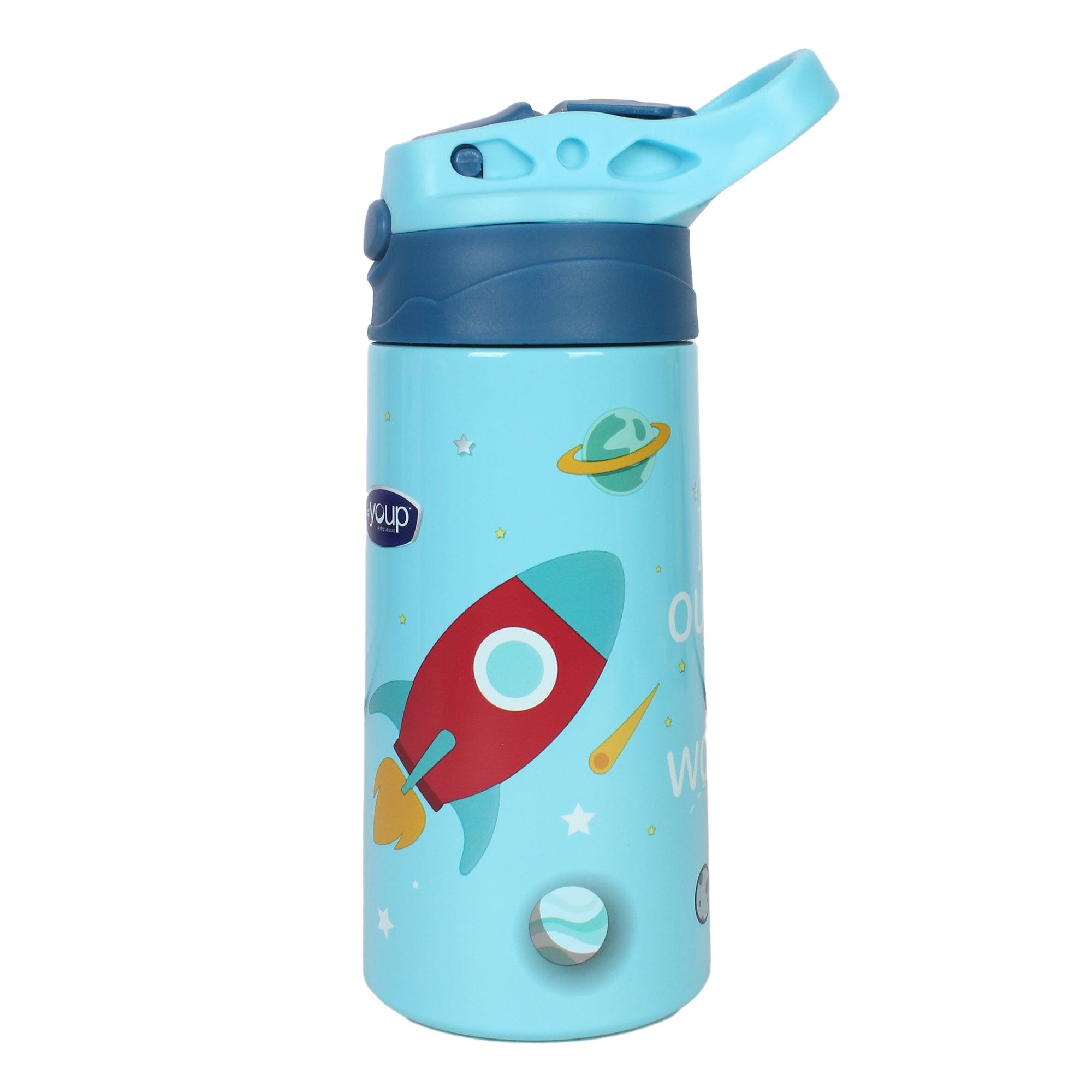 Insulated Dinasour theme kids anti-dust sipper bottle TINKLER - 400 ml Stainless steel - Totdot