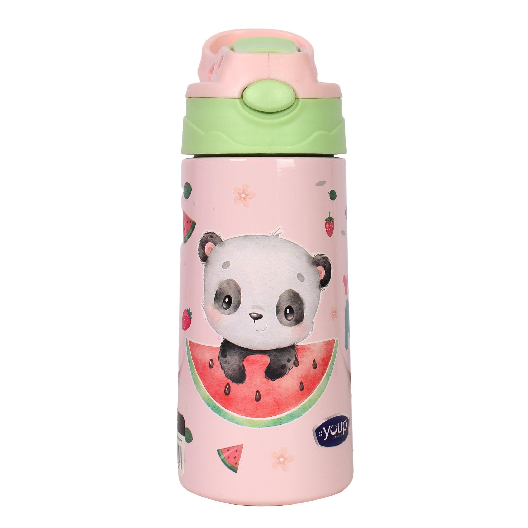 Insulated Dinasour theme kids anti-dust sipper bottle TINKLER - 400 ml Stainless steel - Totdot