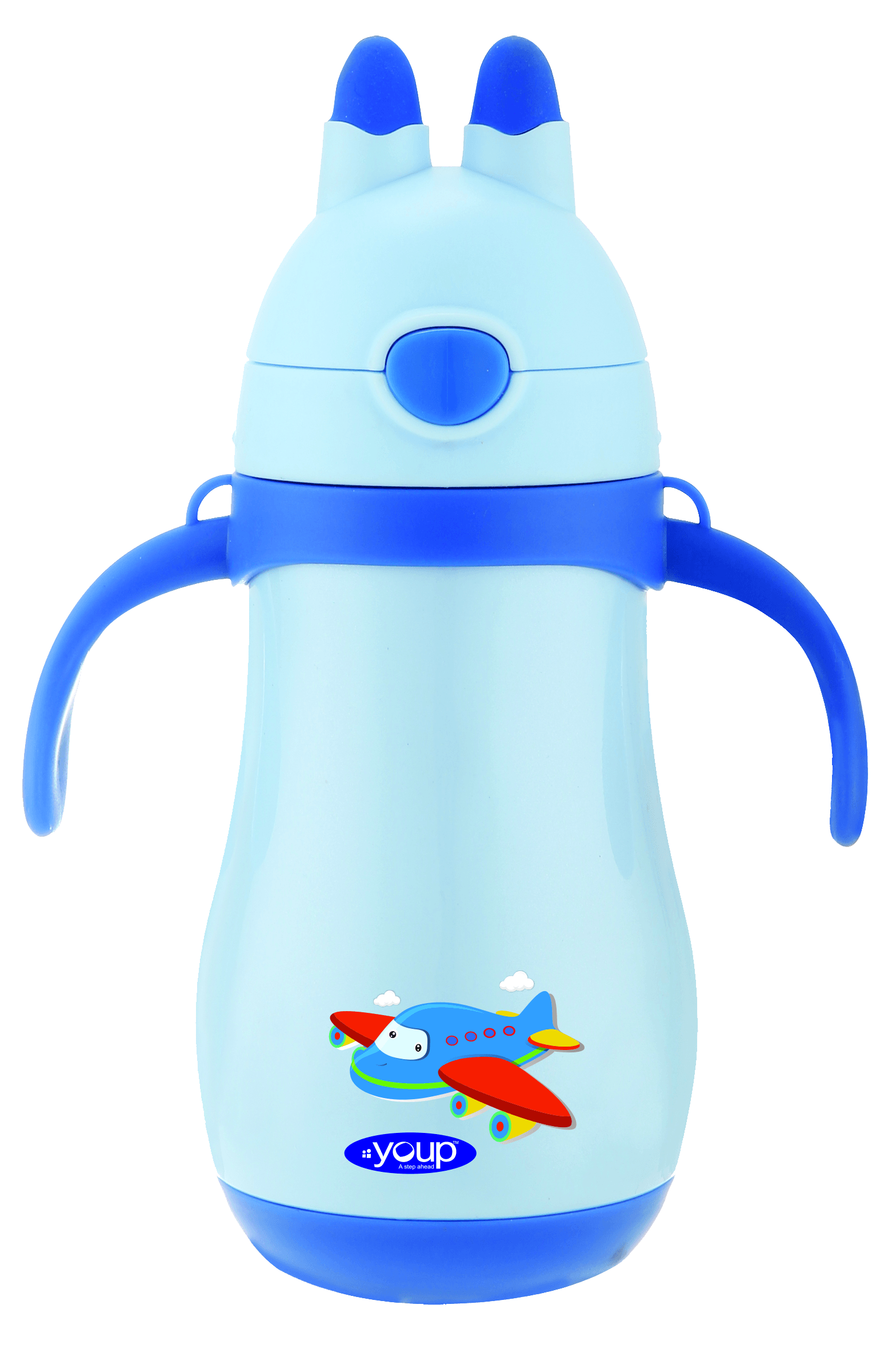 Insulated kids sipper bottle with handle WIGGLY - 350 ml Stainless steel - Totdot