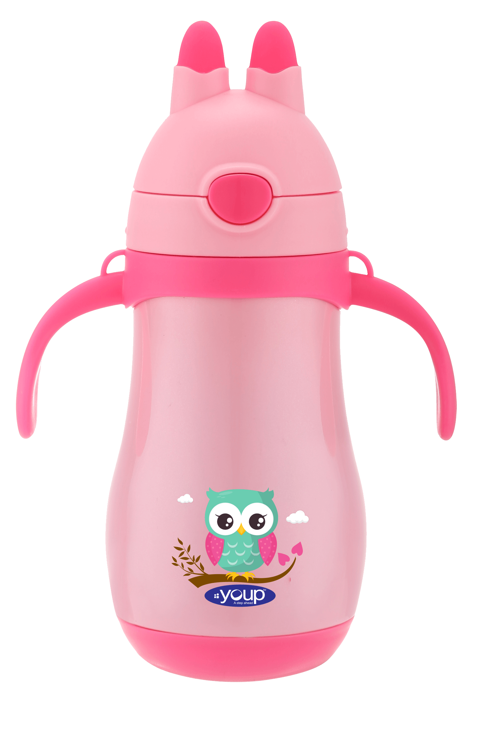 Insulated kids sipper bottle with handle WIGGLY - 350 ml Stainless steel - Totdot