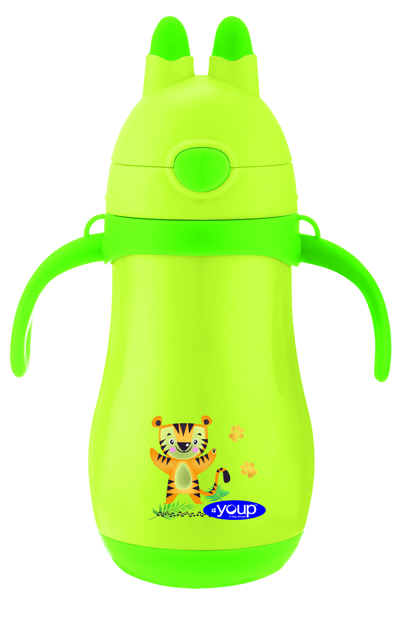 Insulated kids sipper bottle with handle WIGGLY - 350 ml Stainless steel - Totdot