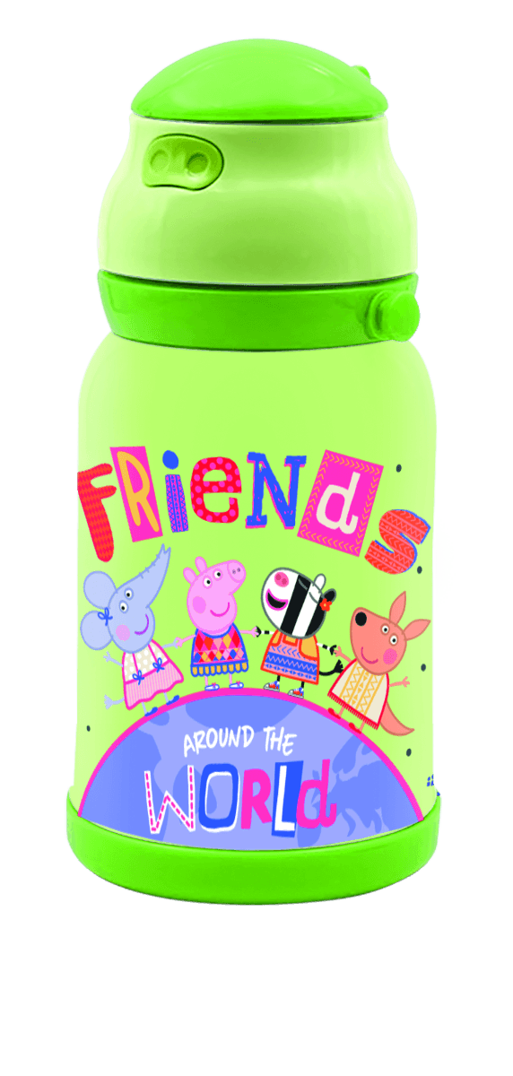 Insulated Peppa Pig kids sipper bottle CHASE - 450ml Stainless steel - Totdot