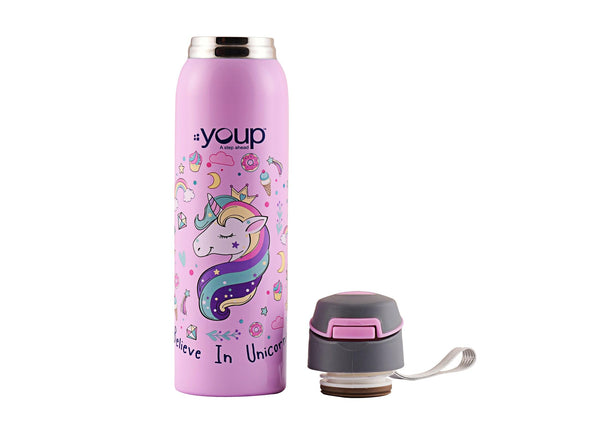 Insulated Unicorn kids sipper bottle GYPSY - 500 ml Stainless steel - Totdot