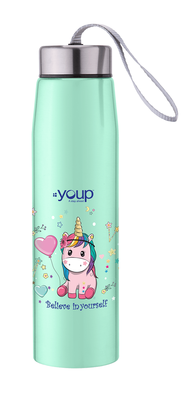 Insulated Unicorn kids water bottle ABBY - 500 ml Stainless steel - Totdot